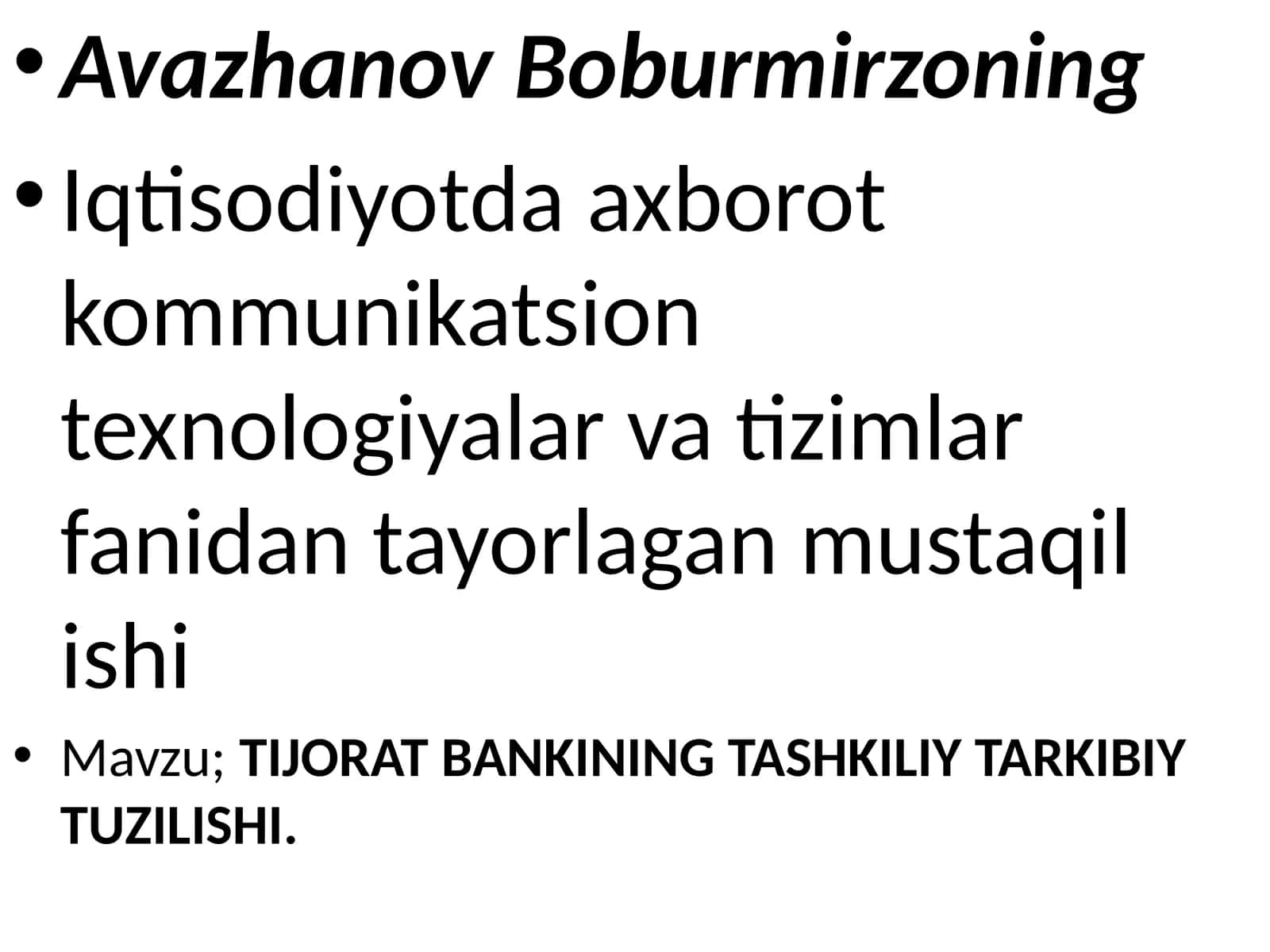 TIJORAT BANKINING TASHKILIY TARKIBIY TUZILISHI 1
