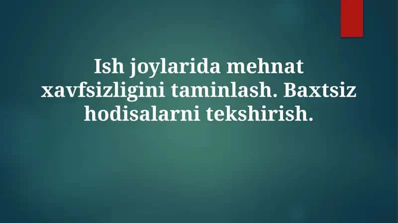 Xavfsizlik siyosati va xavf-xatarlarni boshqarish 1