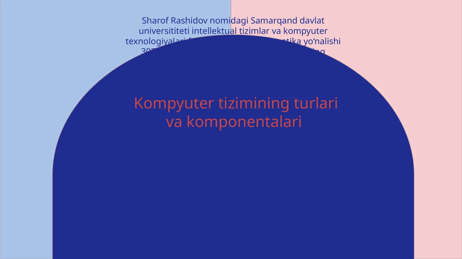 Mustaqil ish 1