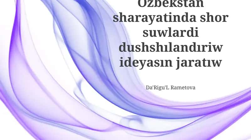 Suv tejovchi dush texnologiyalari 1