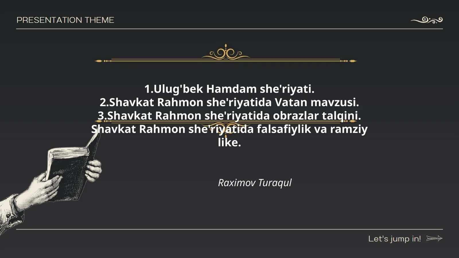 Shavkat Rahmon she'riyatida falsafiylik va ramziy like 1