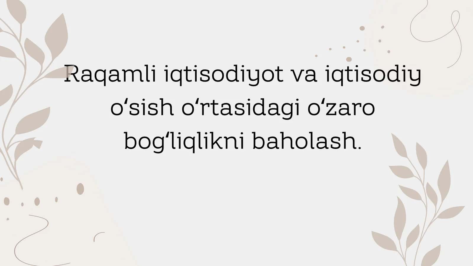 Raqamli iqtisodiyot va iqtisodiy oʻsish 1