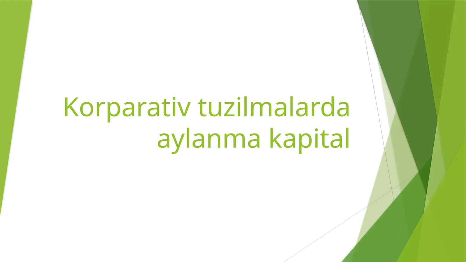 Korparativ tuzilmalarda aylanma kapital 1