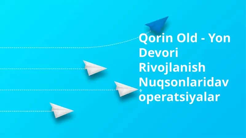 Qorin Old - Yon Devori Rivojlanish Nuqsonlaridavoperatsiyalar 1
