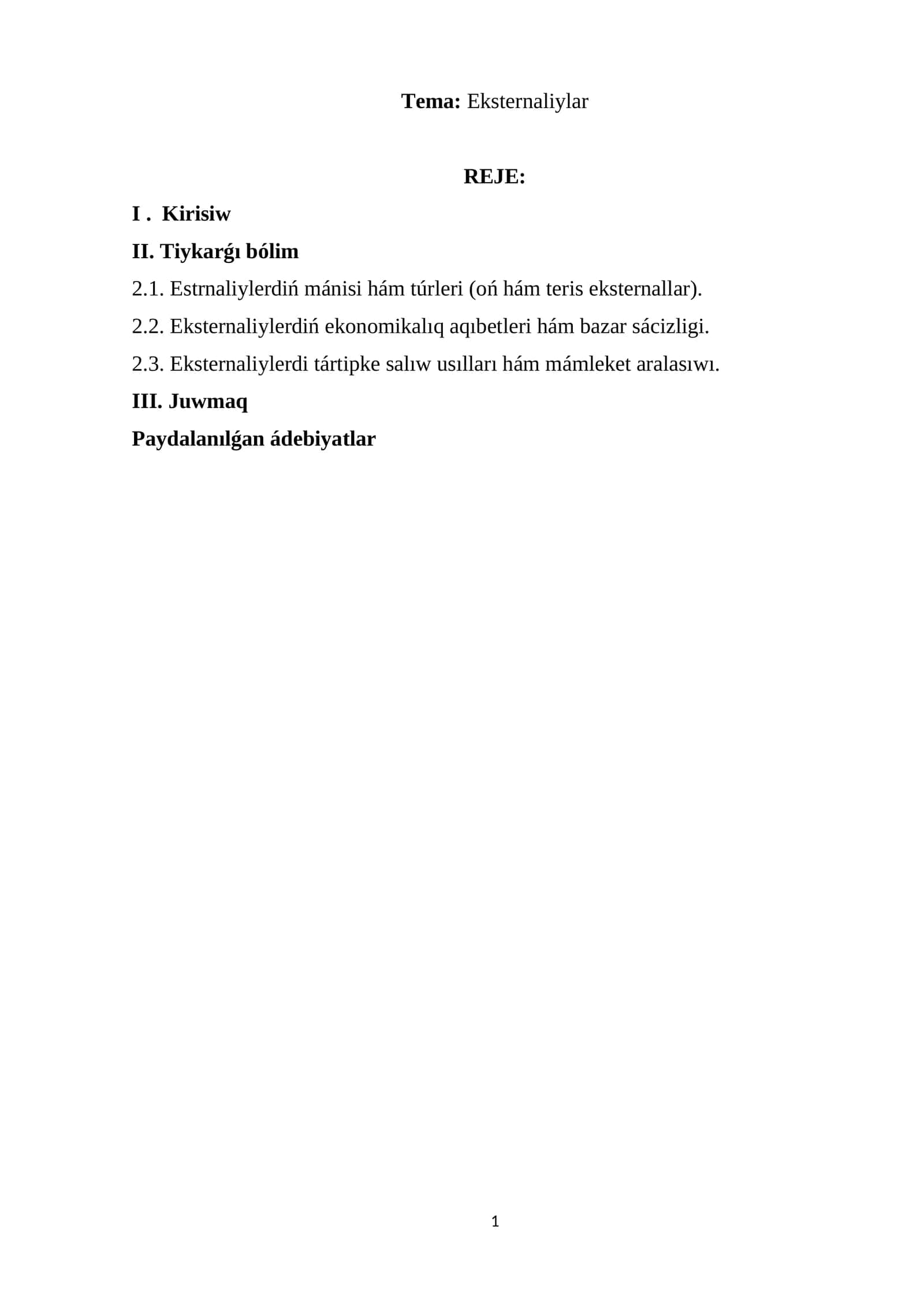 Eksternaliylar 1