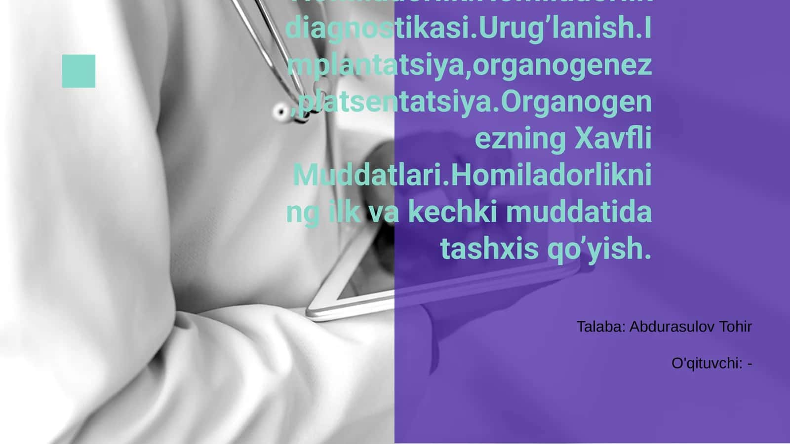 Fiziologik Homiladorlik va uning bosqichlari 1