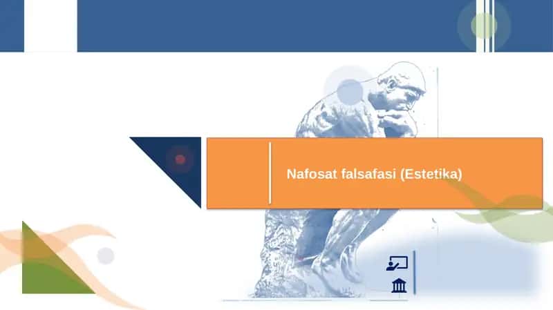 Nafosat falsafasi (Estetika) 1
