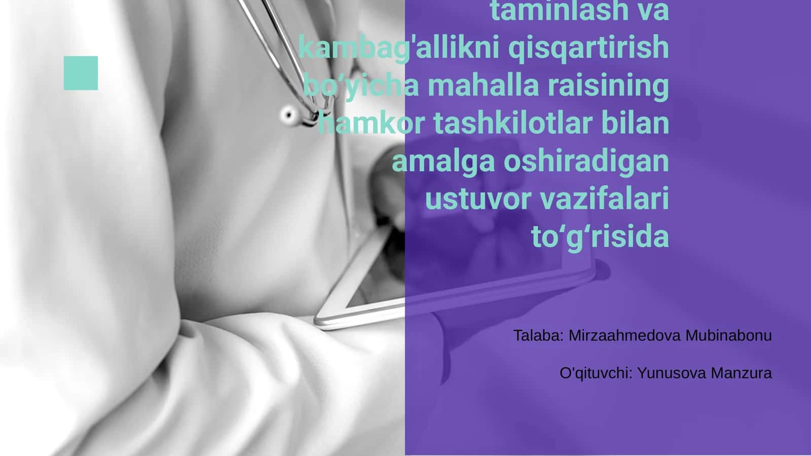 Mahalla raisining ustuvor vazifalari 1