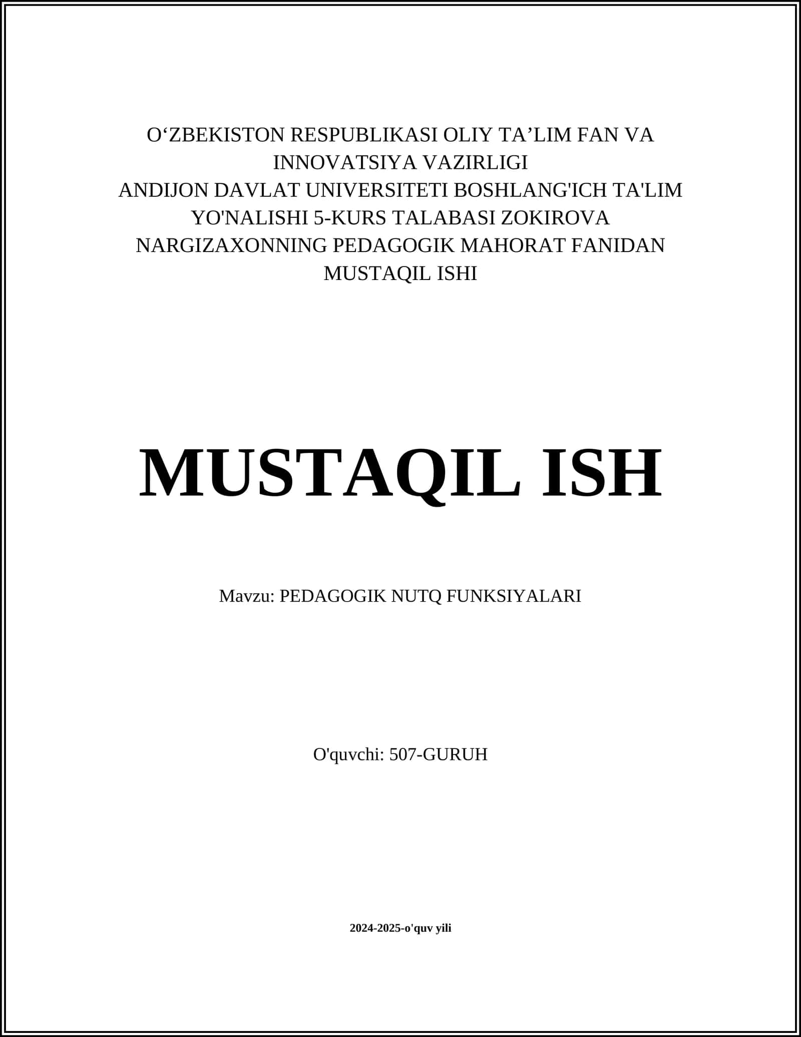 PEDAGOGIK NUTQ FUNKSIYALARI 1