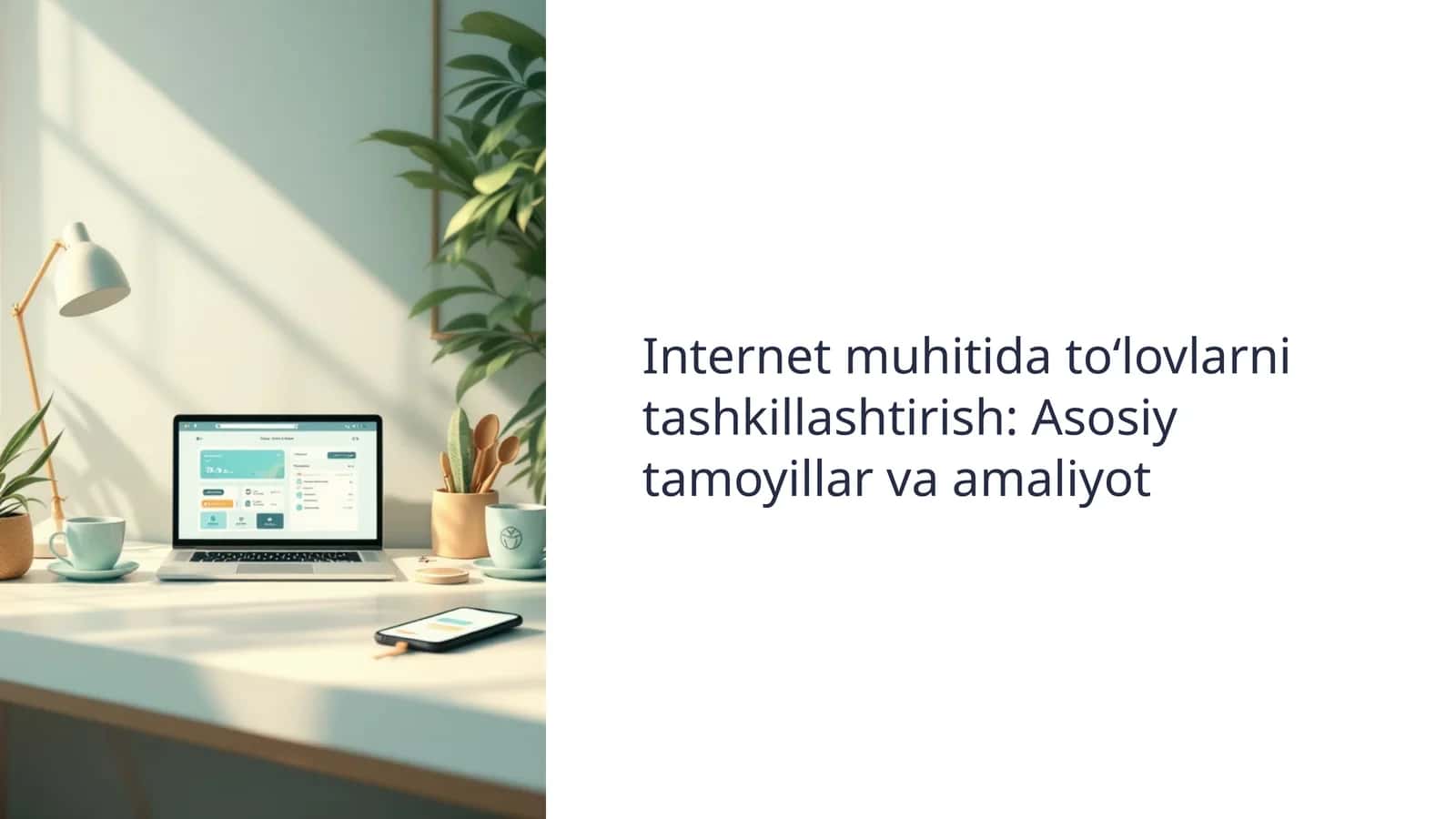 Internet muhitida toʻlovlarni tashkillashtirish: Asosiy tamoyillar va amaliyot 1