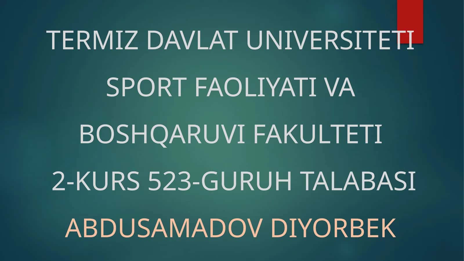 MAXSUS JISMONIY MASHG'ULOTLAR TIZIMI 1