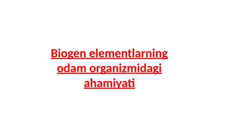 Biogenelementlar 1