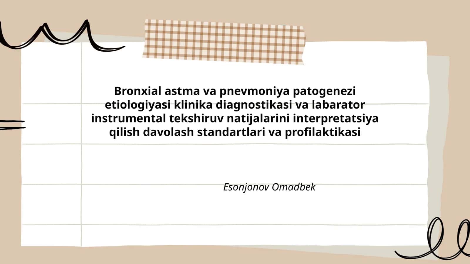 Bronxial astma va pnevmoniya 1