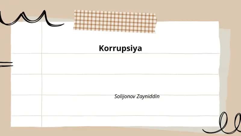 Korrupsiya 1