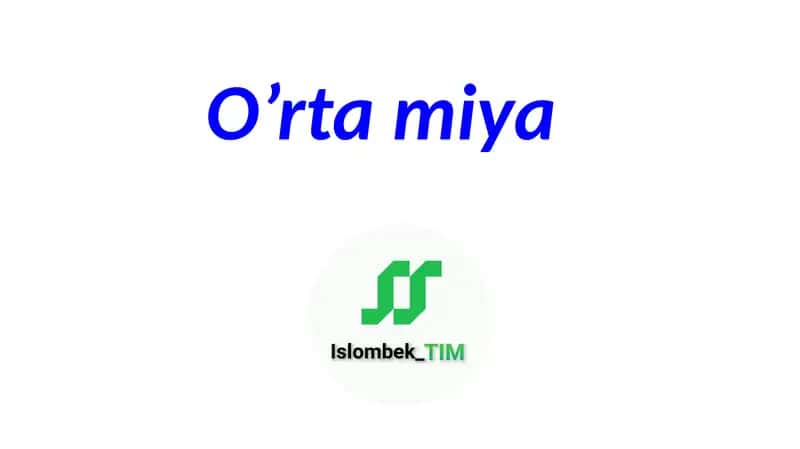 O'rta miya 1