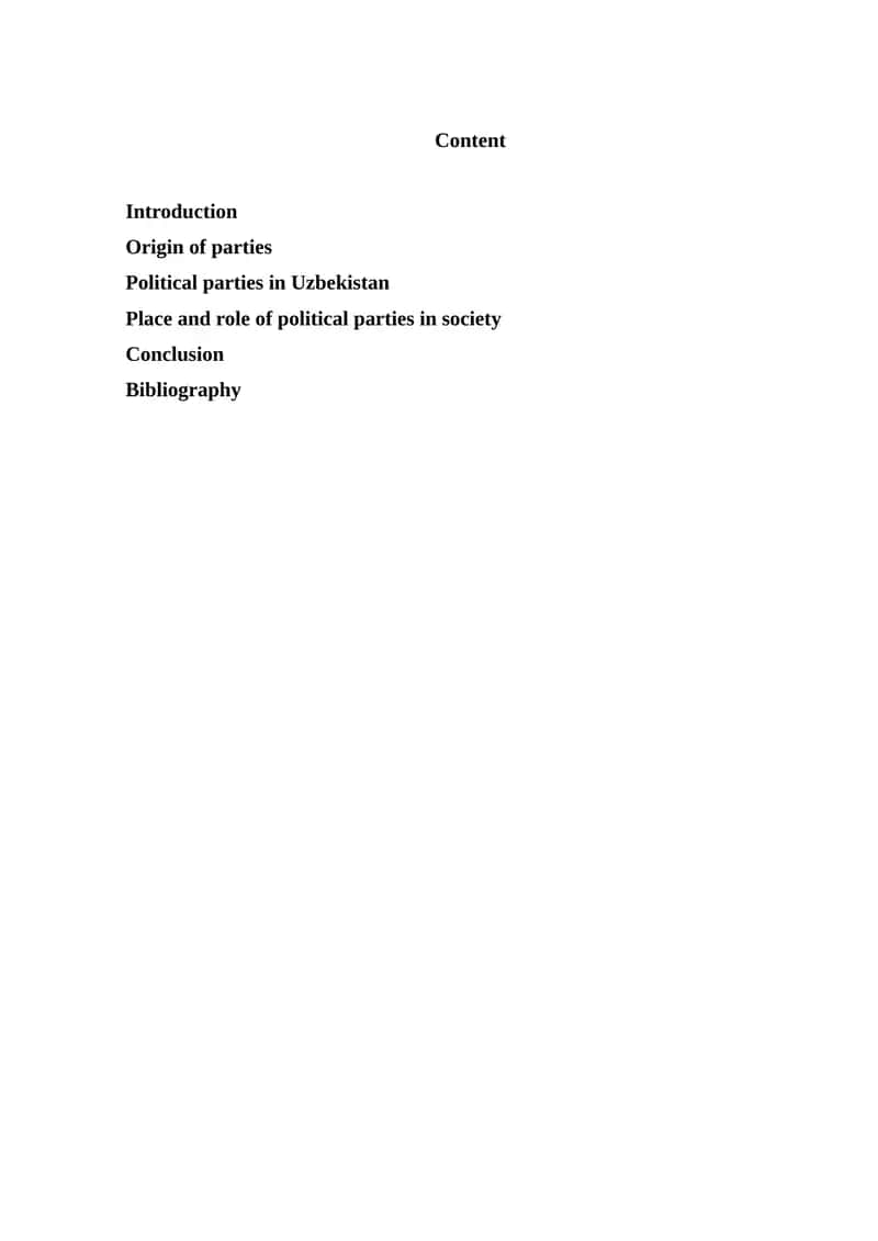 Political Parties in Uzbekistan 1