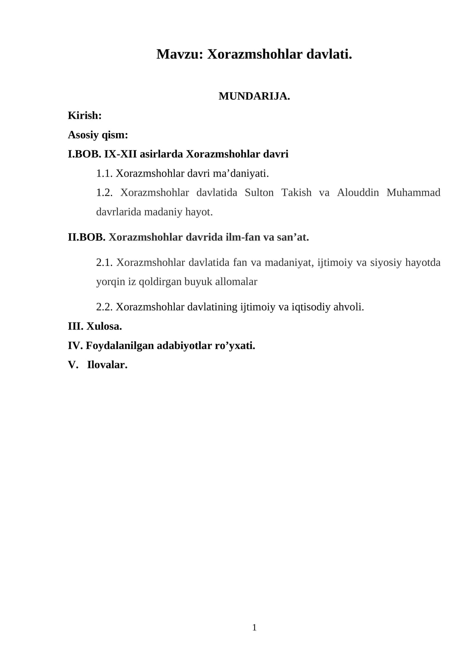 Xorazmshohlar davlati 1