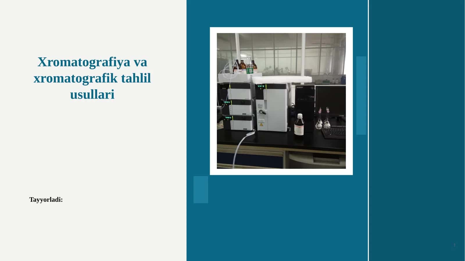 Xromatografiya va xromatografik tahlil usullari 1