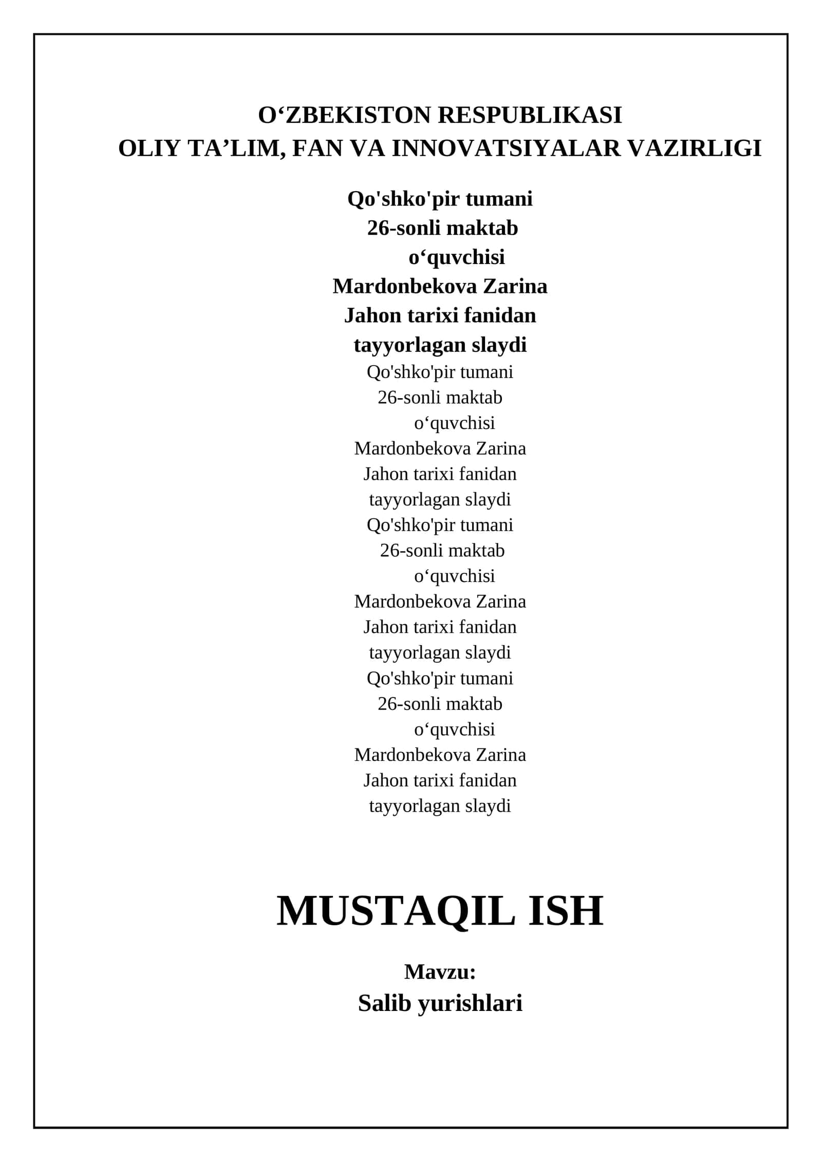 Salib Yurishlari 1
