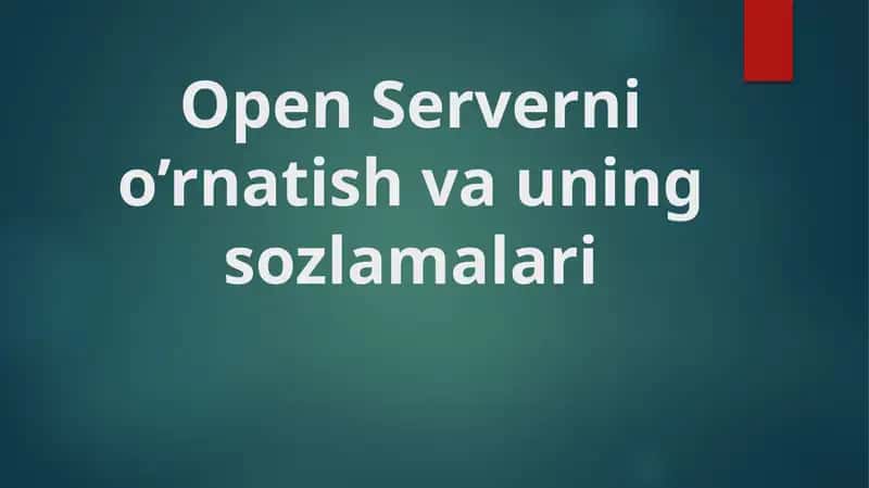 OpenServer Panel 1