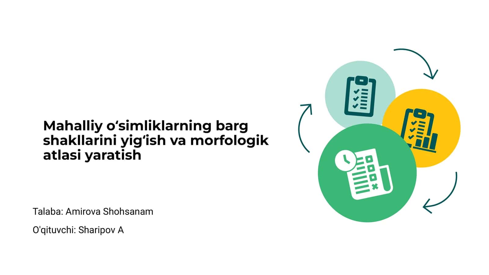Mahalliy oʻsimliklarning barg shakllarini yigʻish va morfologik atlasi yaratish 1