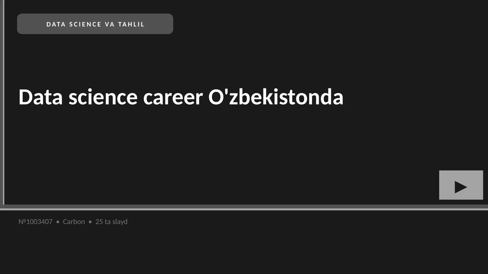 Data science career O'zbekistonda 1