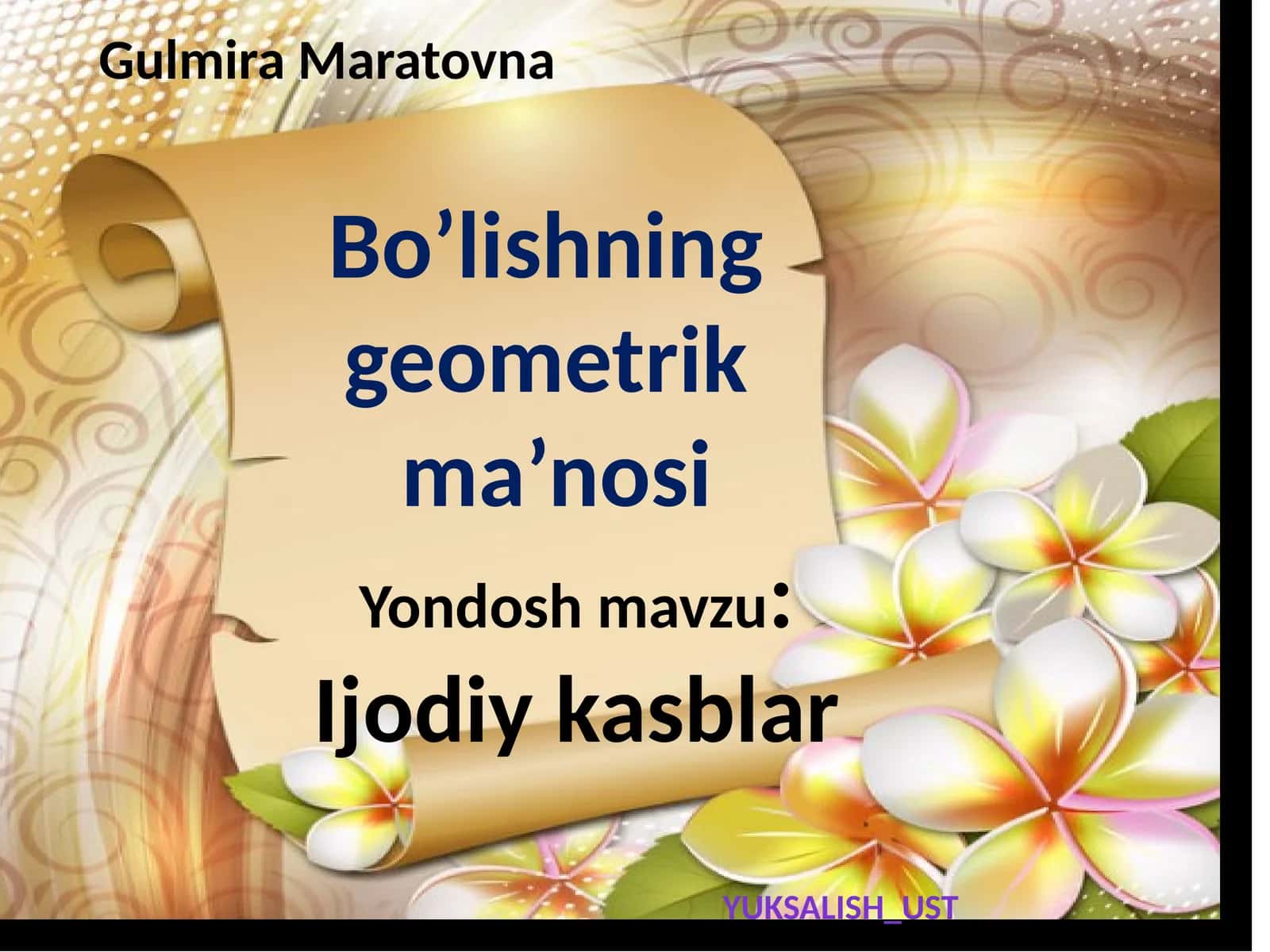 Bo’lishning geometrik ma’nosi 1