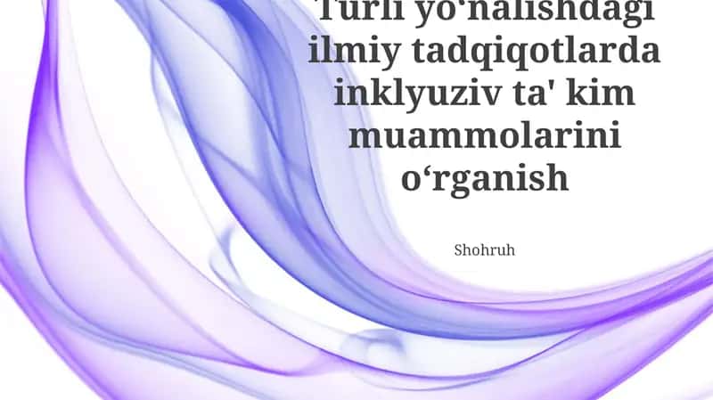 Inklyuziv ta'lim ta'rifi 1
