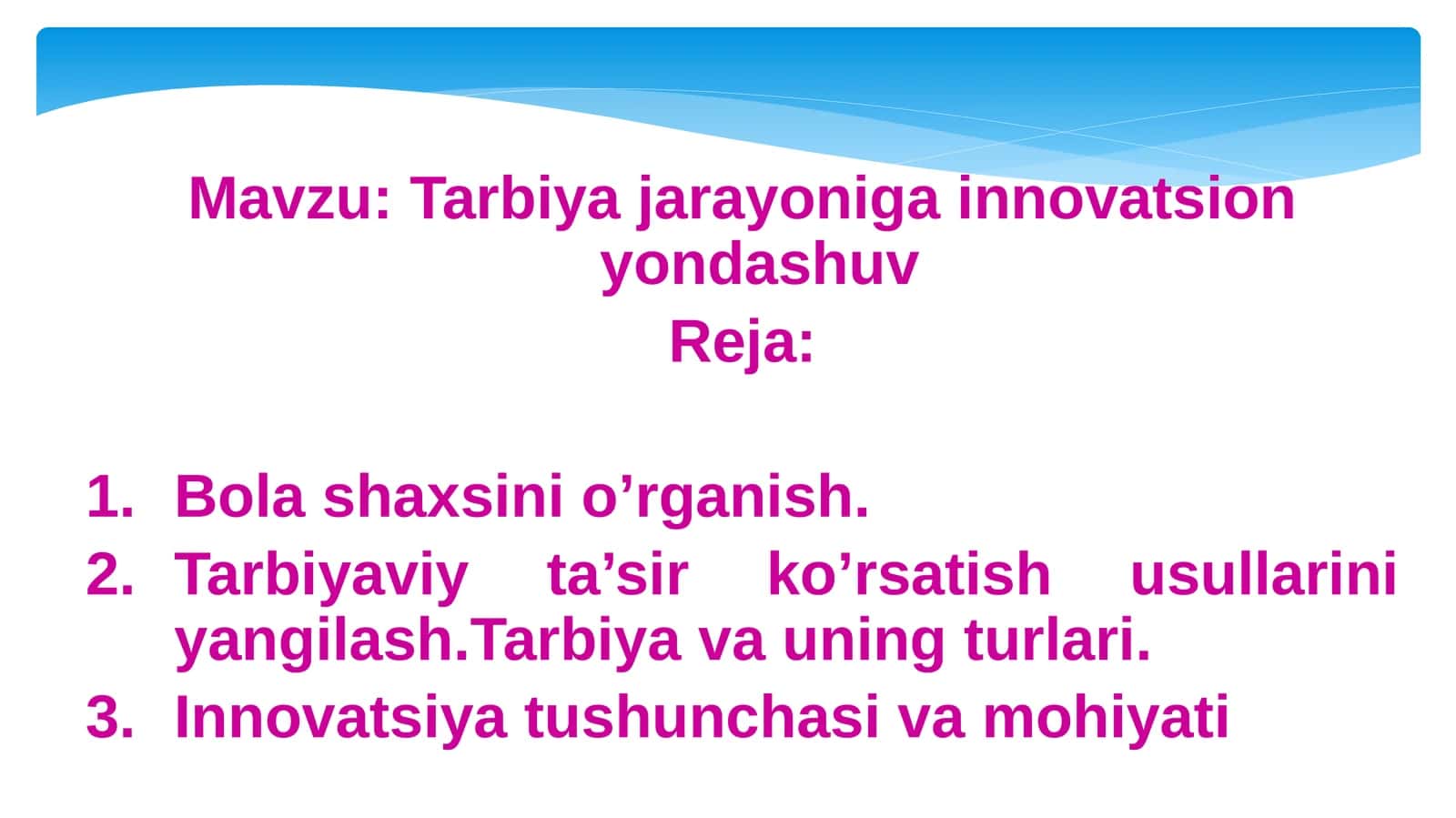 Tarbiyajarayonigainnovatsionyondashuv 1