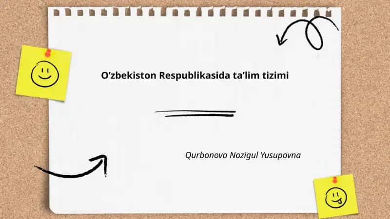 Oʼzbekiston Respublikasida taʼlim tizimi 1