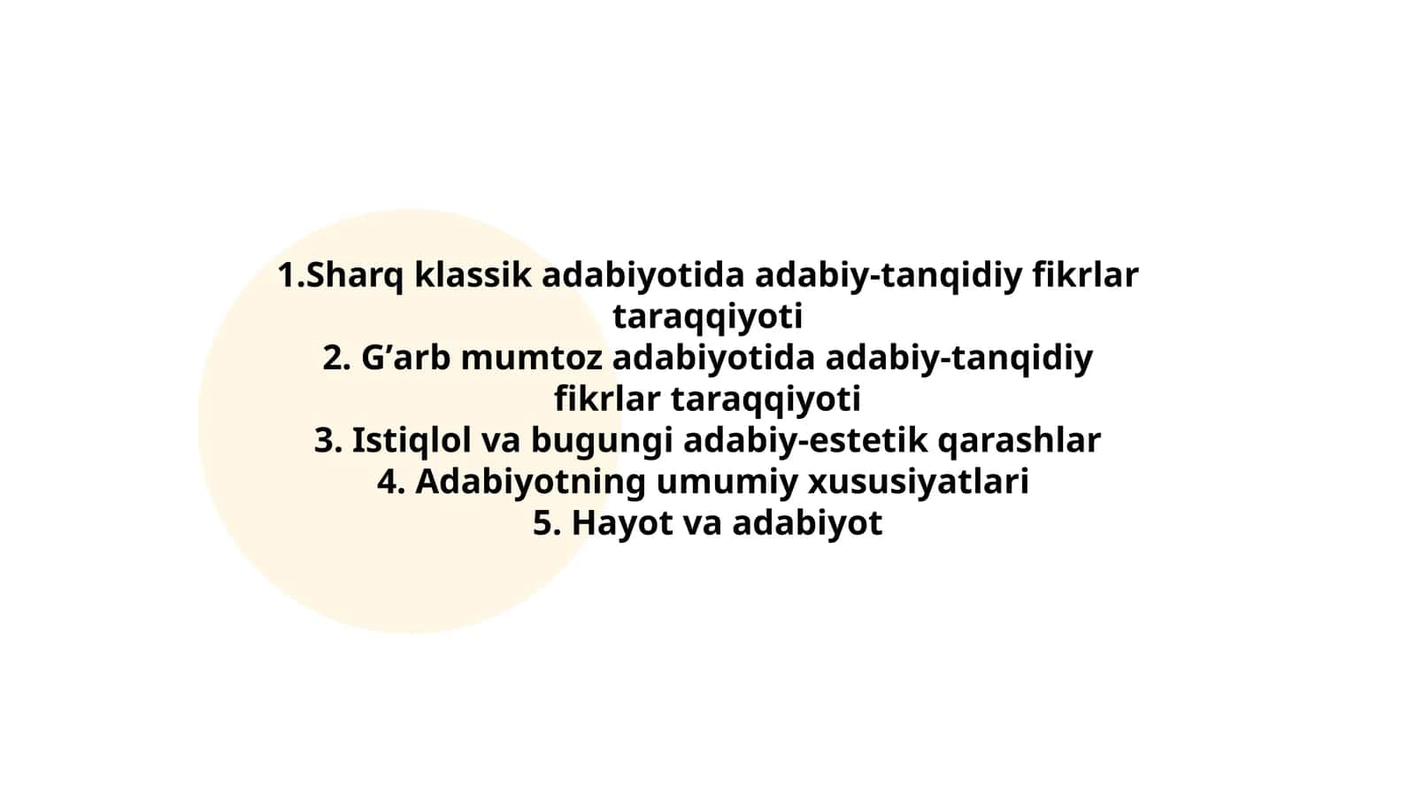 Sharq klassik adabiyotida adabiy-tanqidiy fikrlar taraqqiyoti 1