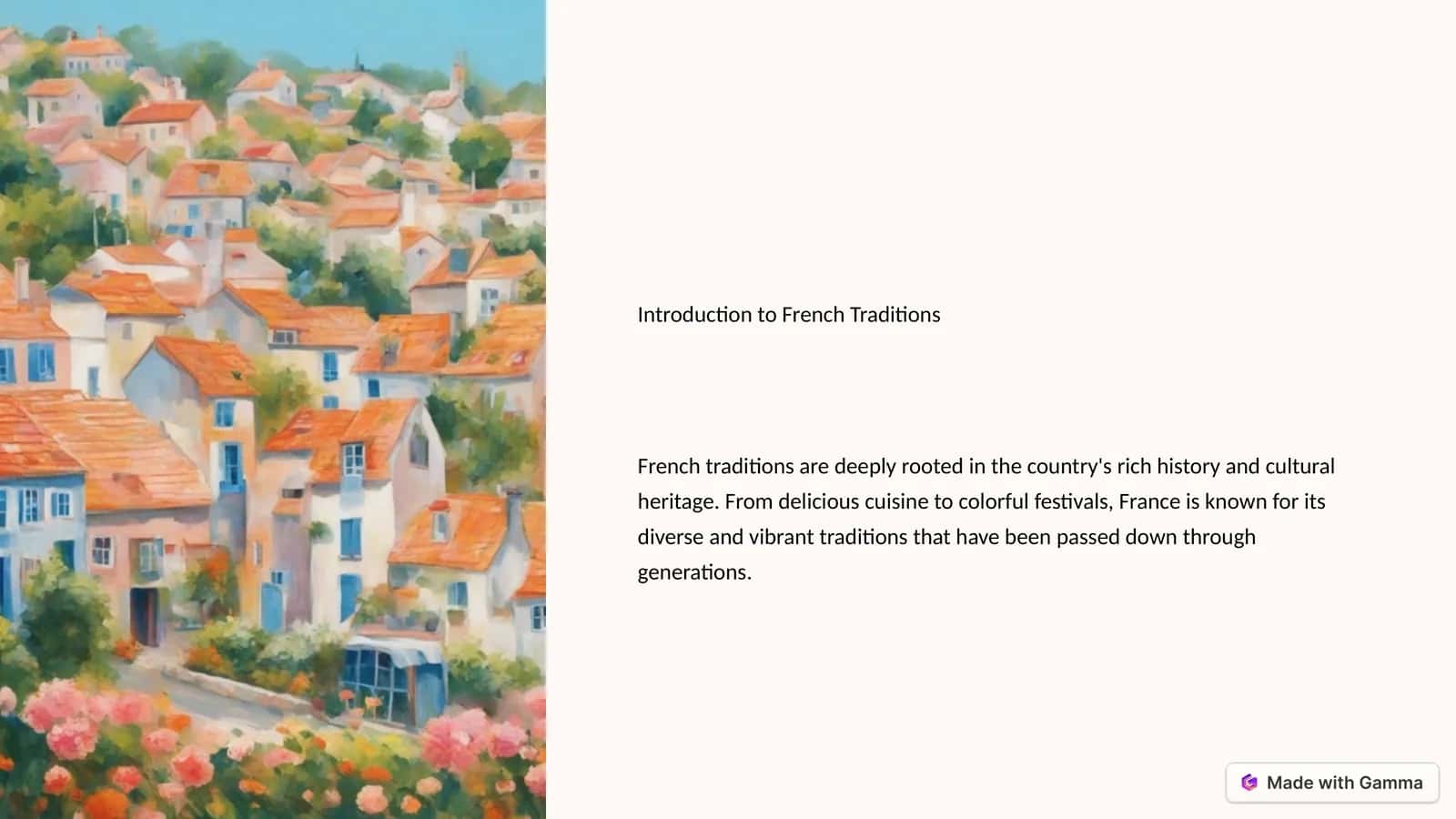 French Traditions 1
