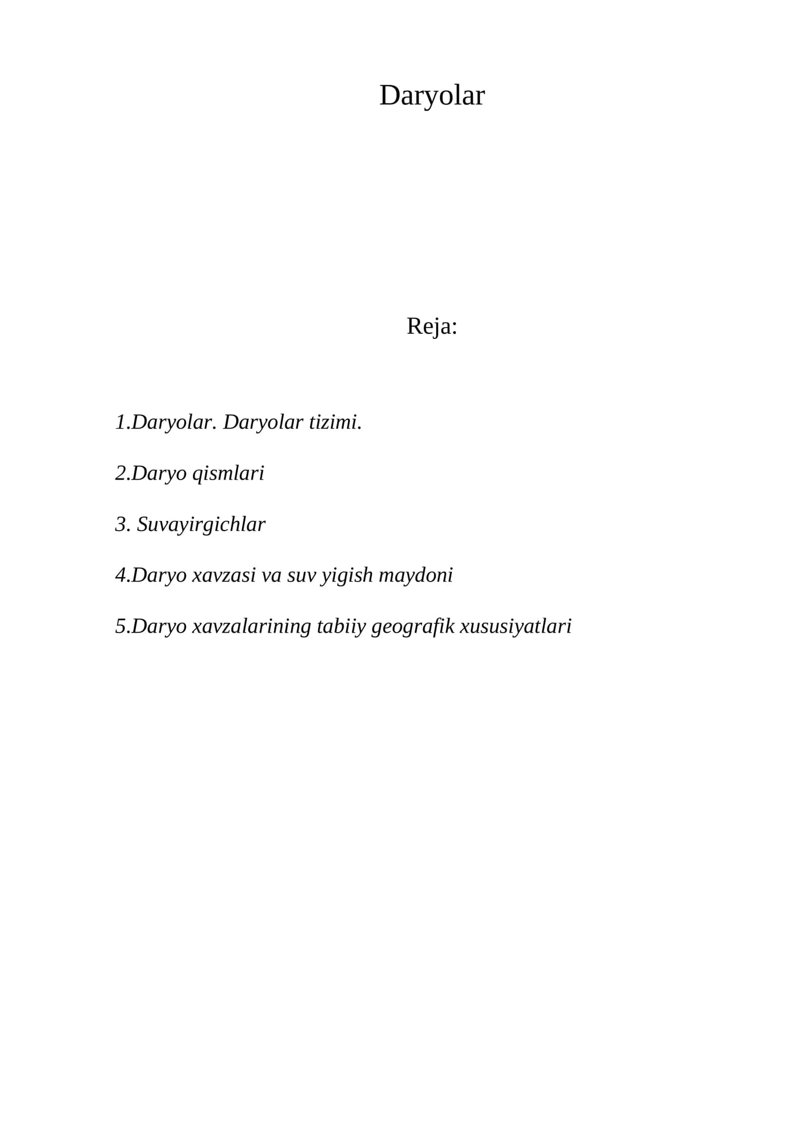 Daryolar 1
