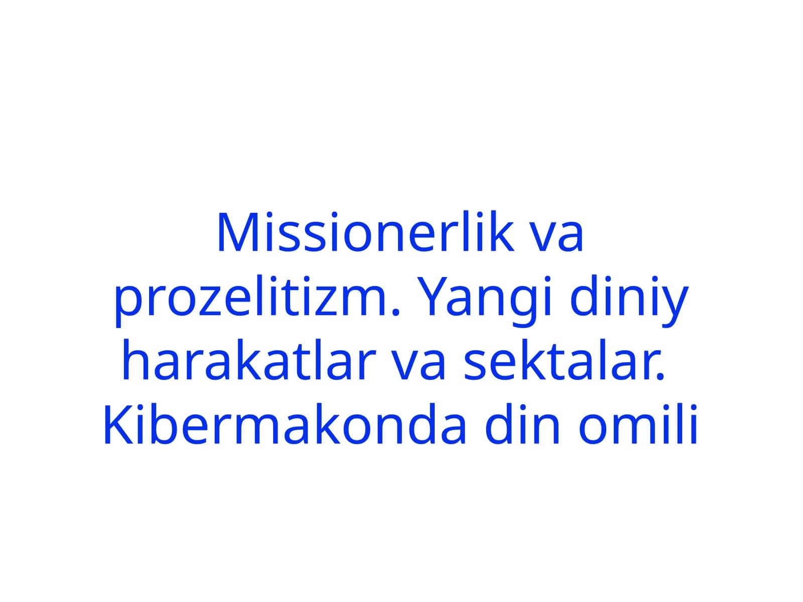 DINIY SEKTALAR QANDAY QILIB TO‘G‘RI YO‘LDAN ADASHTIRADI? 1