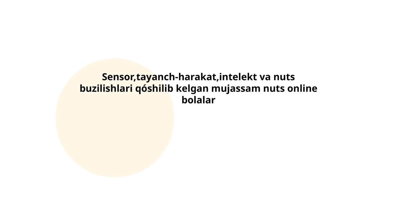 Sensorlarning bolalarda nutq rivojlanishiga ta'siri 1