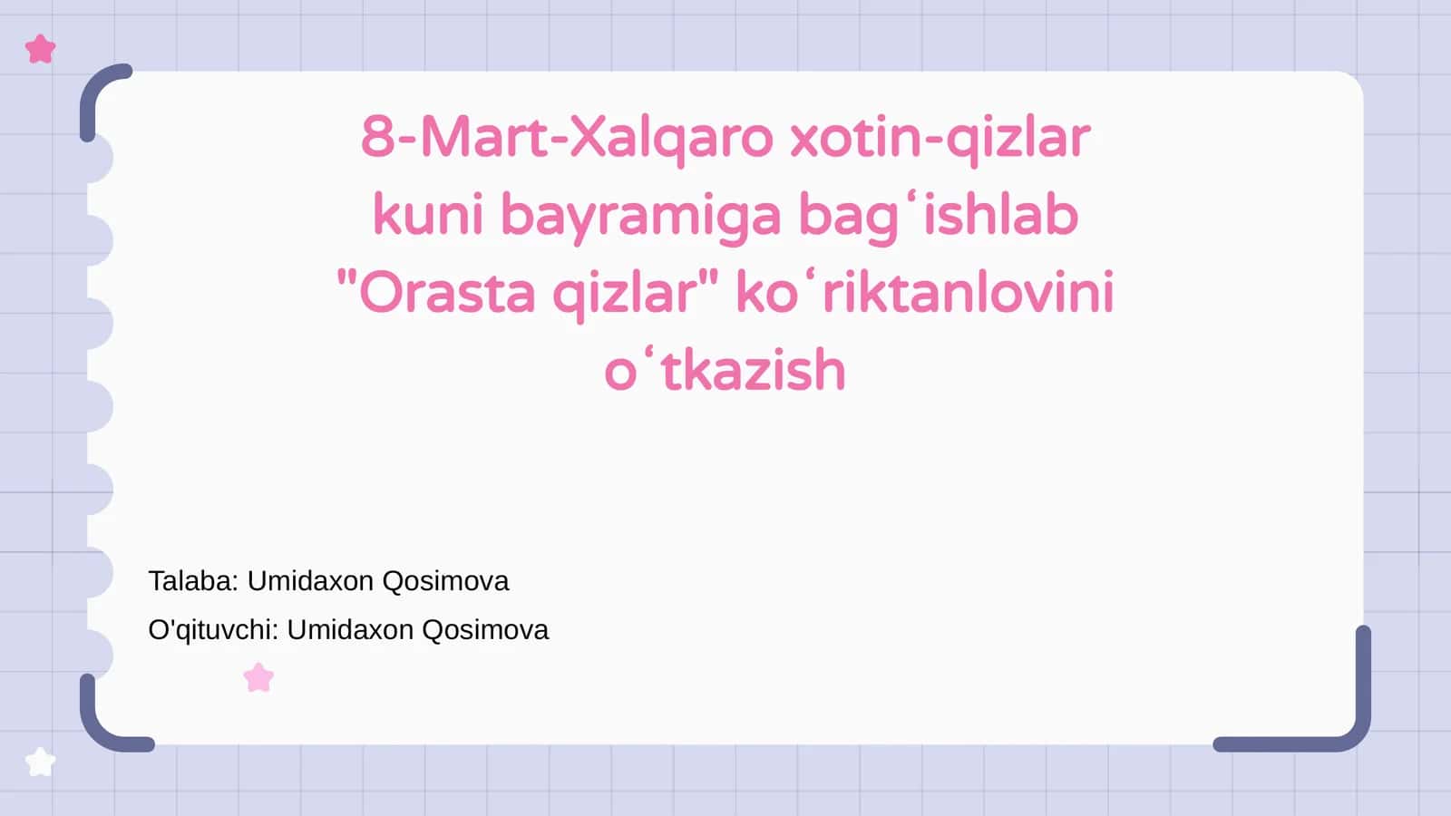 "Orasta Qizlar" Ko‘rik-Tanlovi 1