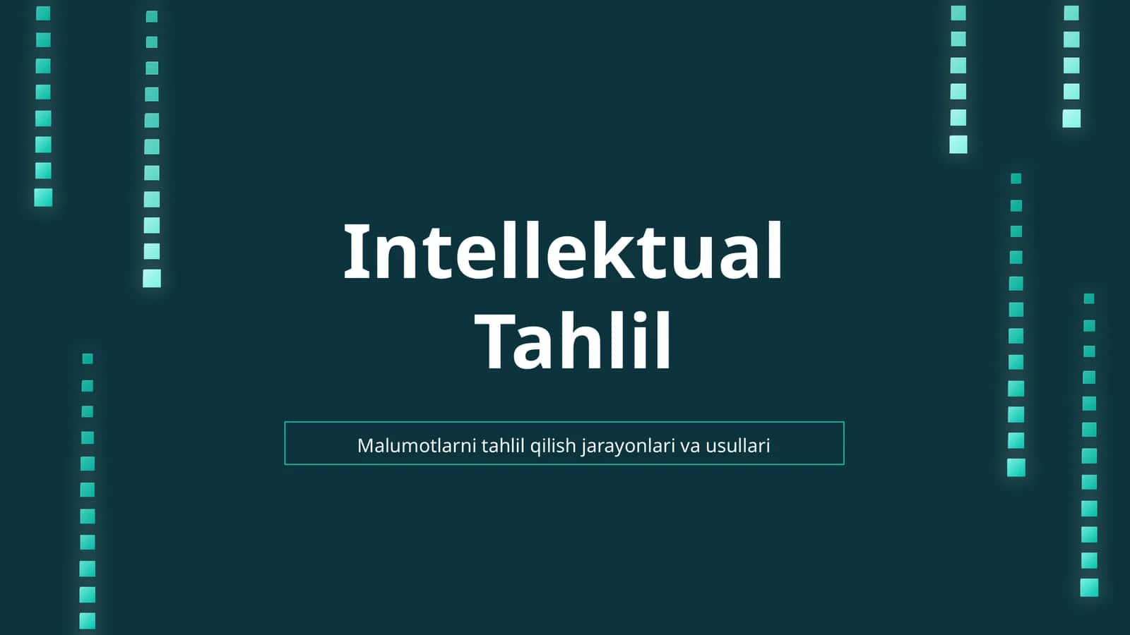 Intellektual Tahlil 1