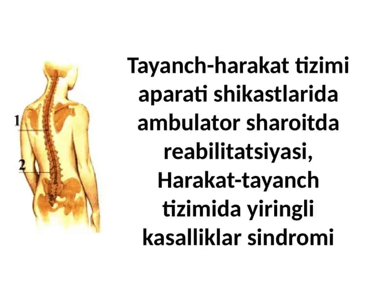 Tayanch-harakat tizimi shikastlarida ambulator sharoitda reabilitatsiyasi 1