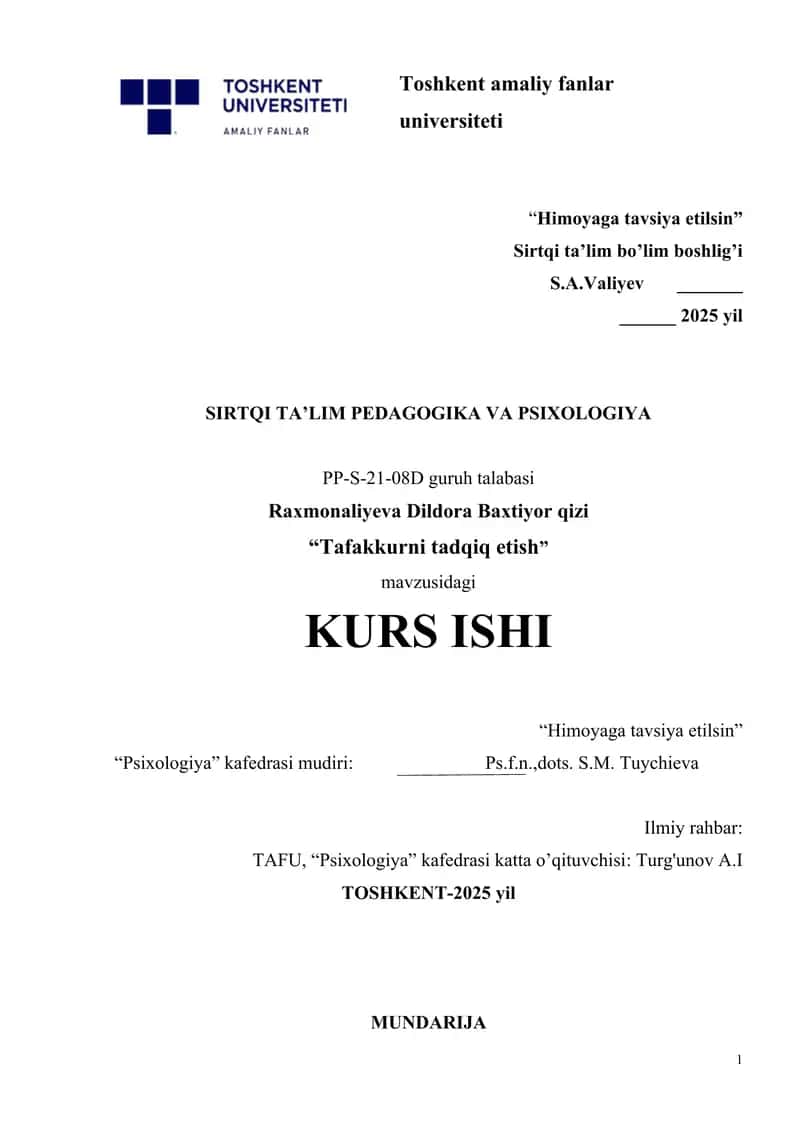 Tafakkurni tadqiq etish 1