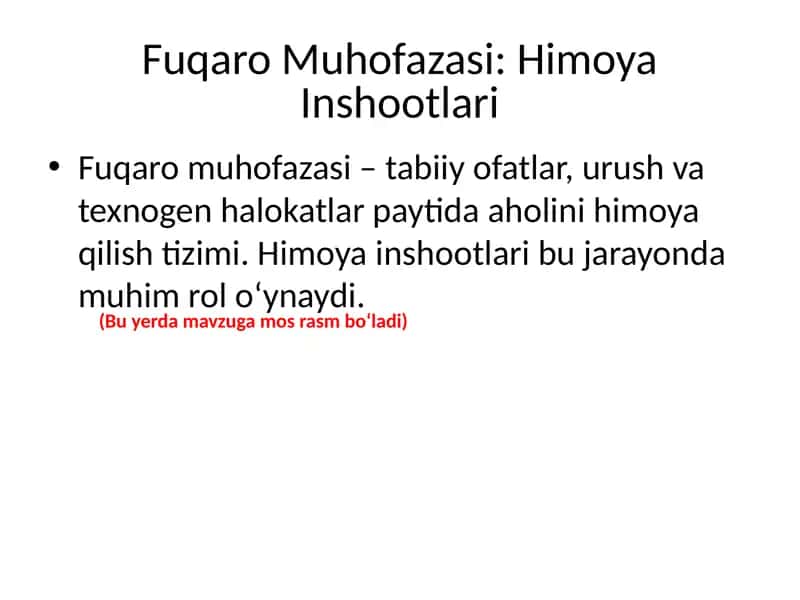 Himoya Inshootlari 1