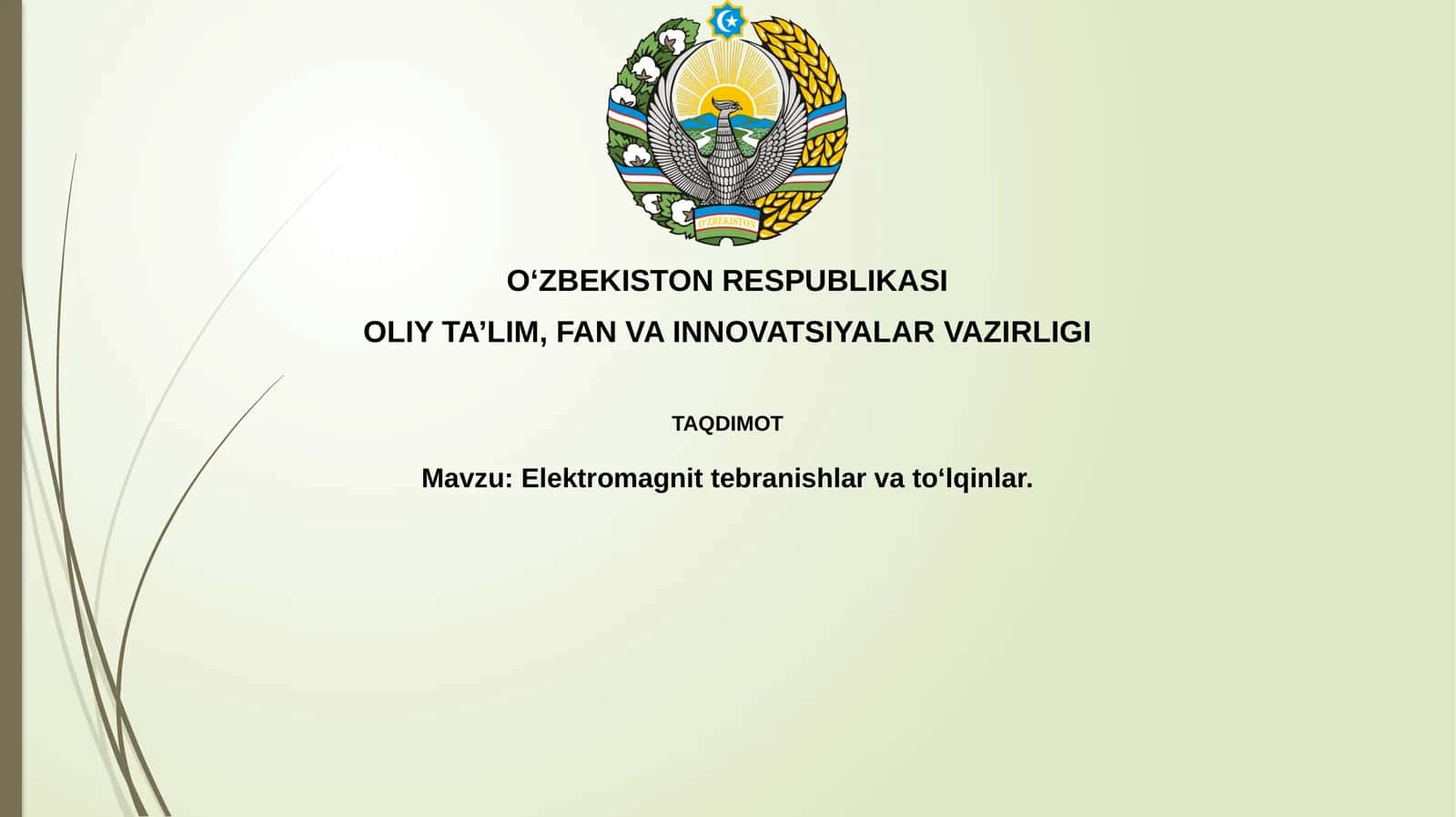 Elektromagnit tebranishlar 1
