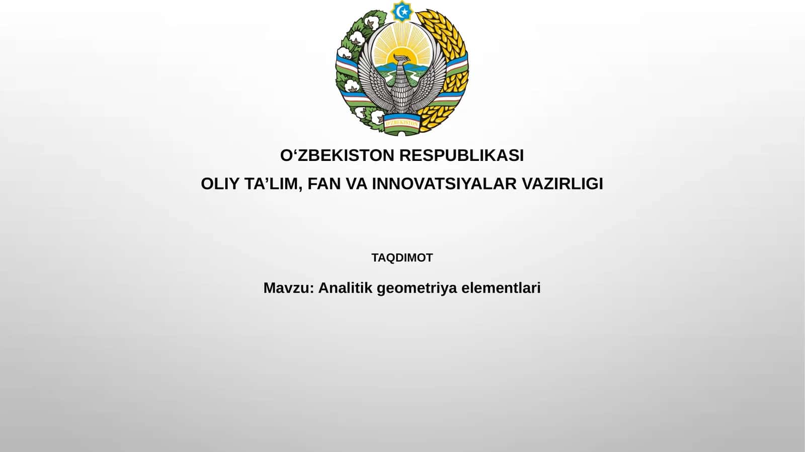 Analitikgeometriyaelementlari 1