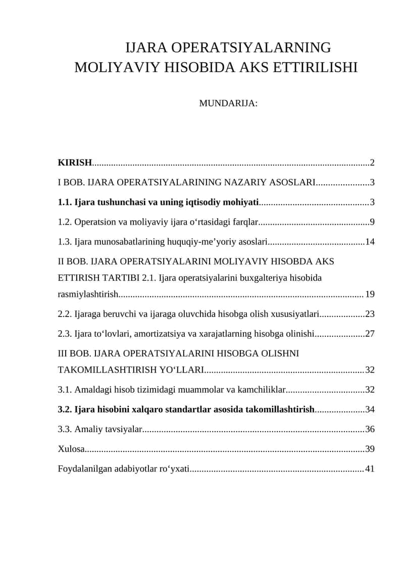 IJARA OPERATSIYALARNING MOLIYAVIY HISOBIDA AKS ETTIRILISHI 1