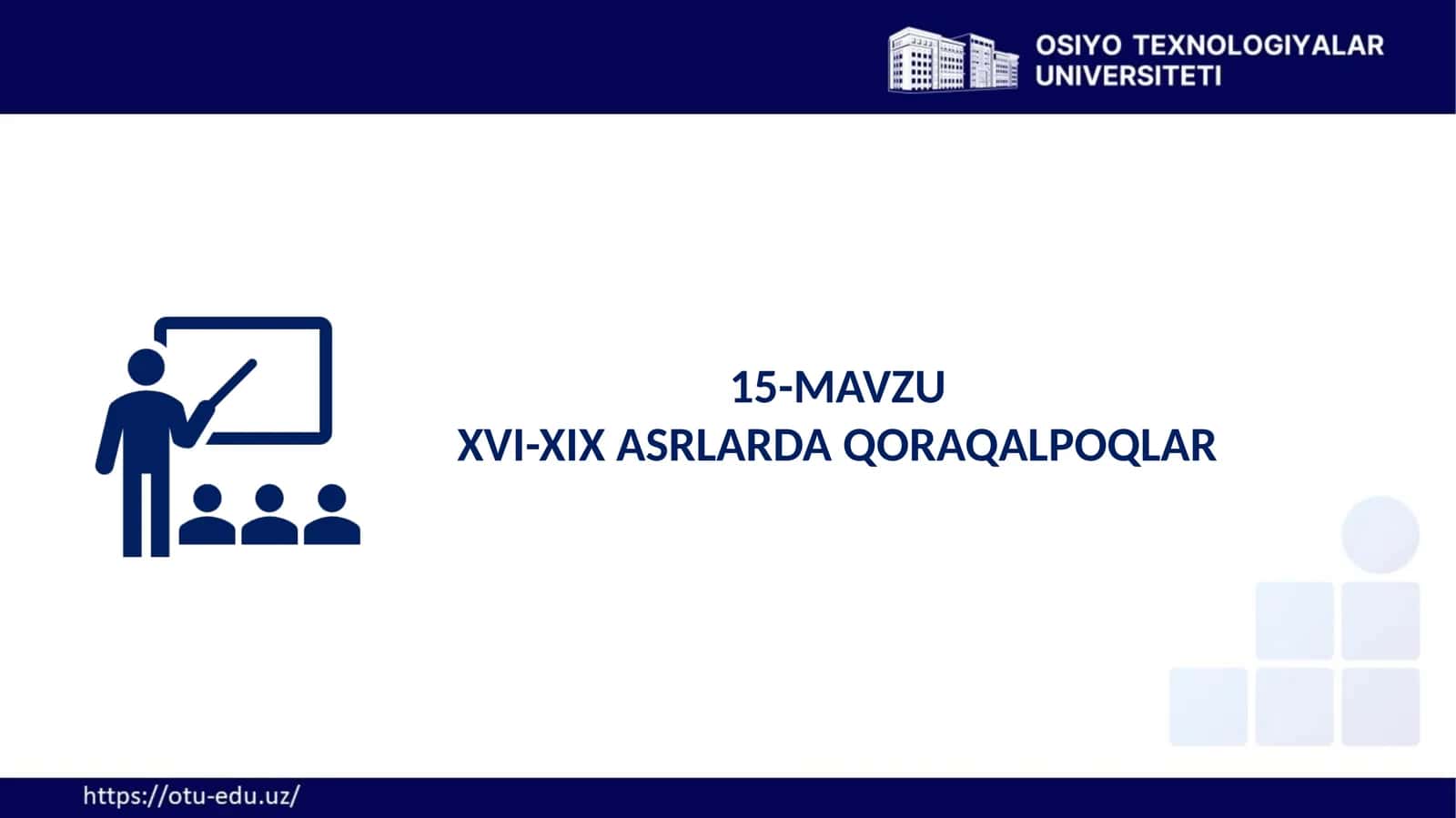 XVI-XIX ASRLARDA QORAQALPOQLAR 1