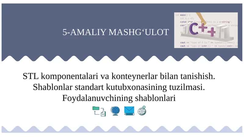 STL standart shablonlar kutubxona 1