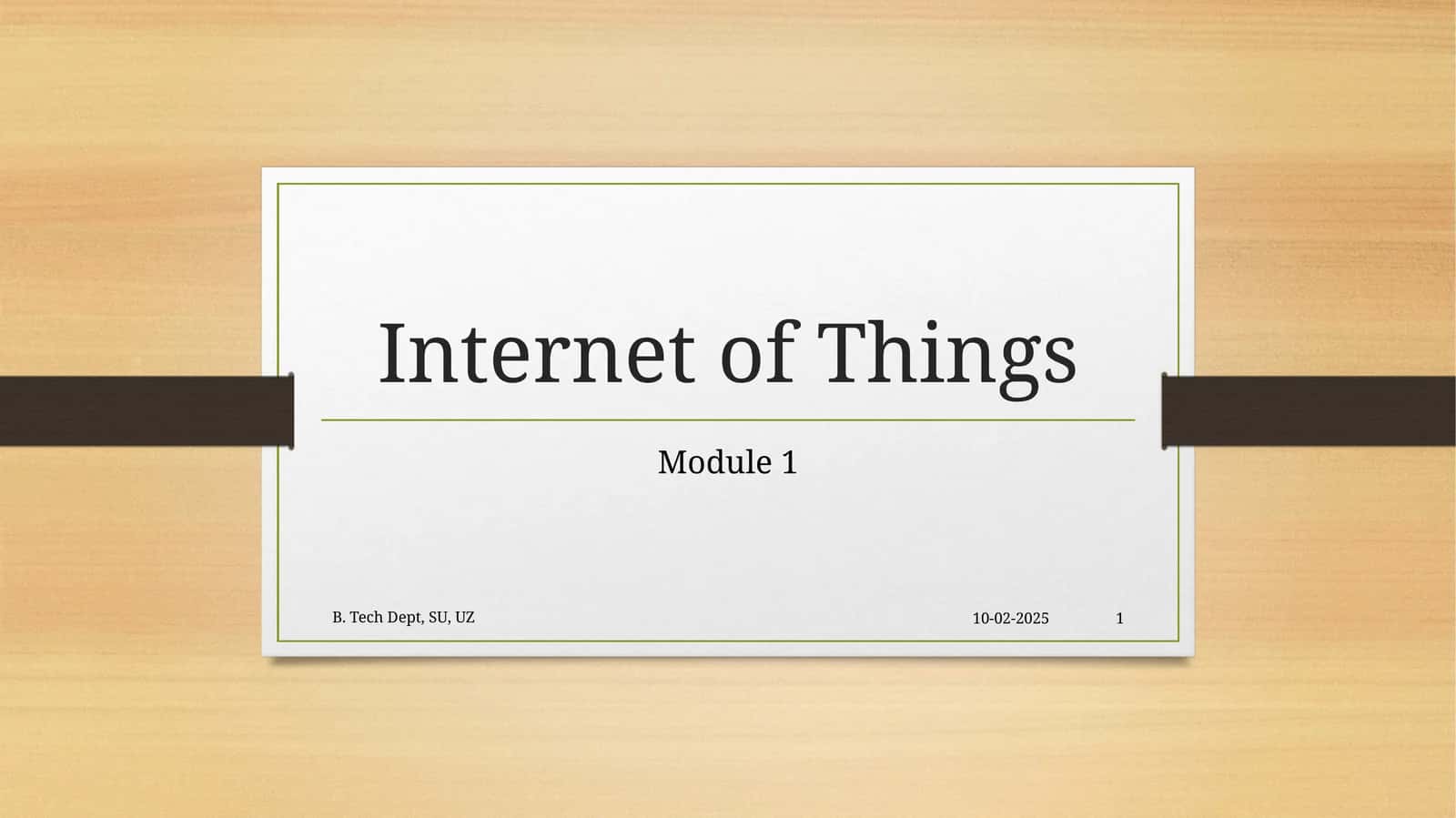 Internet of Things 1