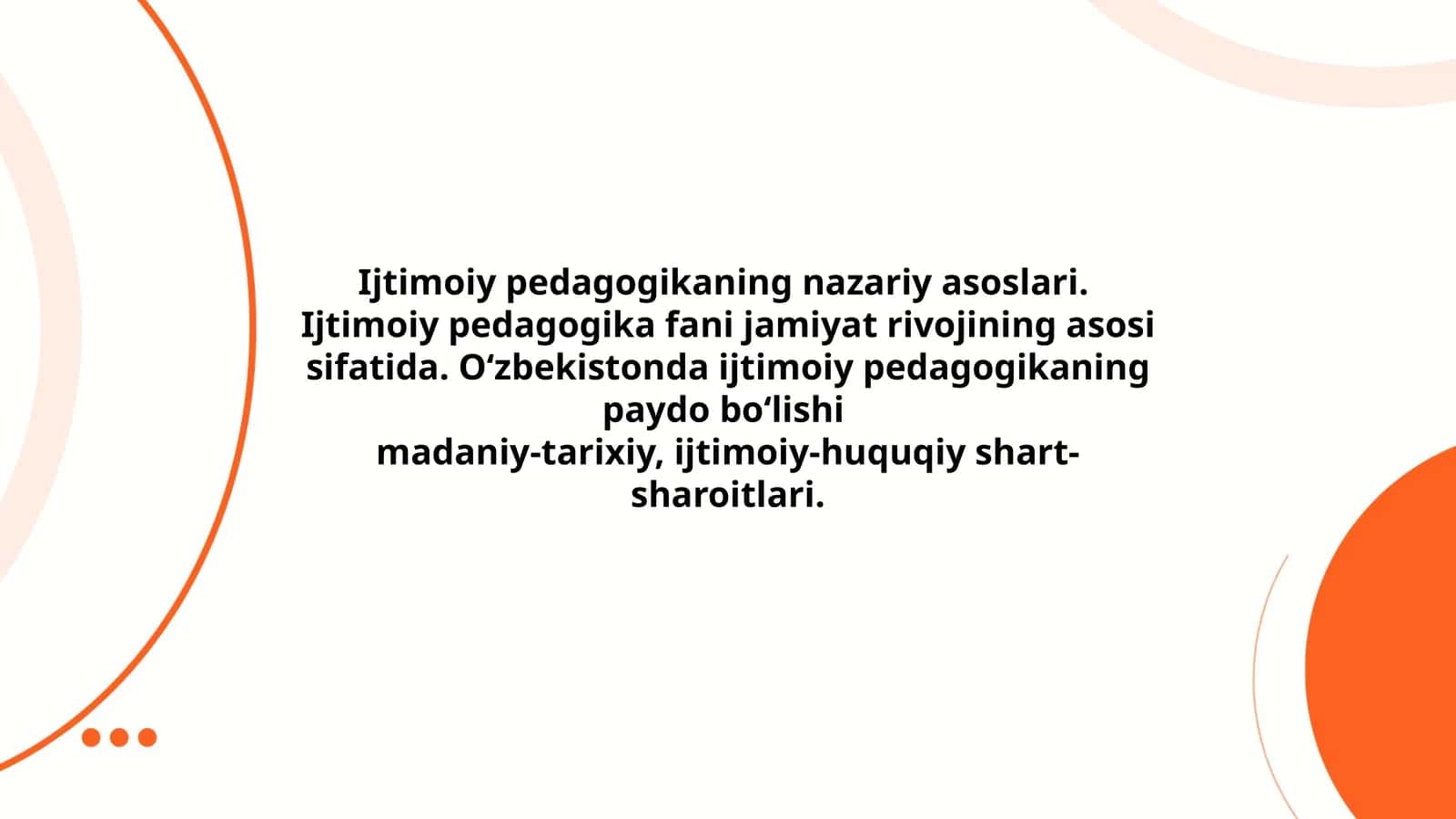 Ijtimoiy pedagogikaning nazariy asoslari 1