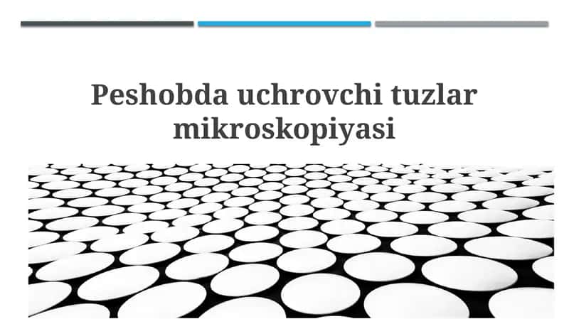 Kristalluriya va siydik cho'kmasi mikroskopiyasi 1