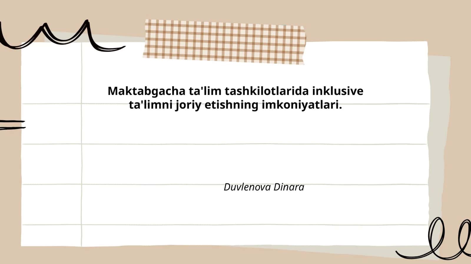 Maktabgacha ta'lim tashkilotlarida inklusive ta'limni joriy etishning imkoniyatlari 1
