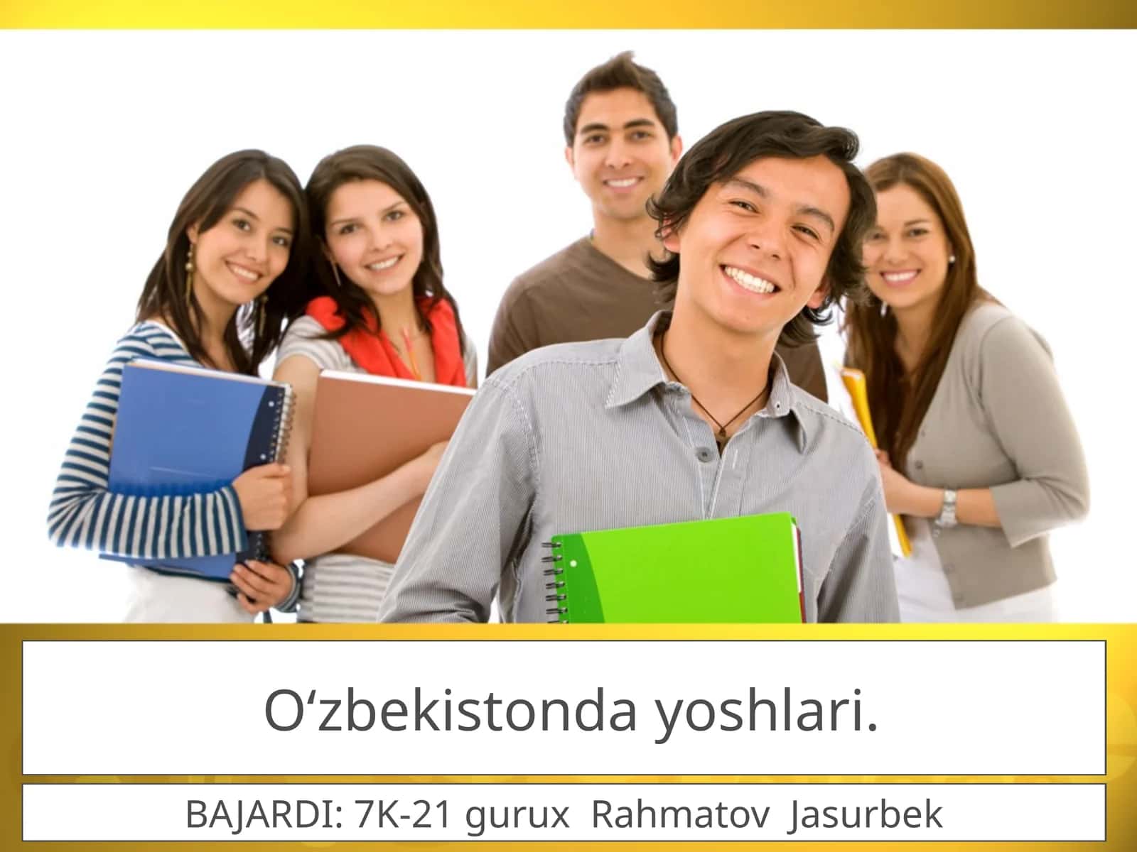 "O'zbekistonda yoshlari" 1